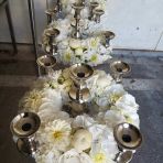 13 chandeliers à vendre. Je les avais fleuri pour mon mariage